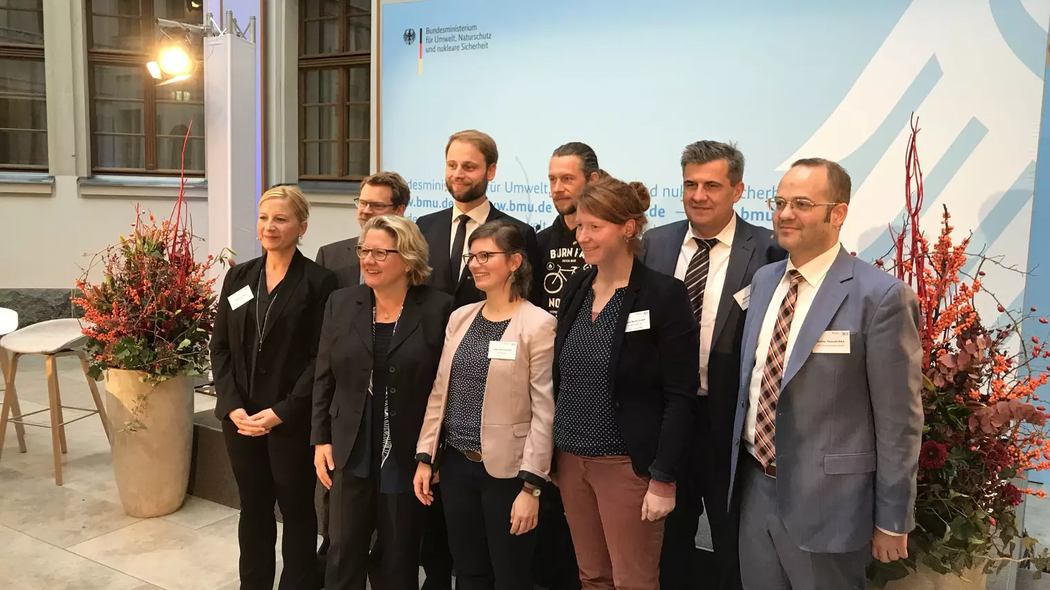 Gruppenbild DeinRadschloss im Bundesumweltministerium