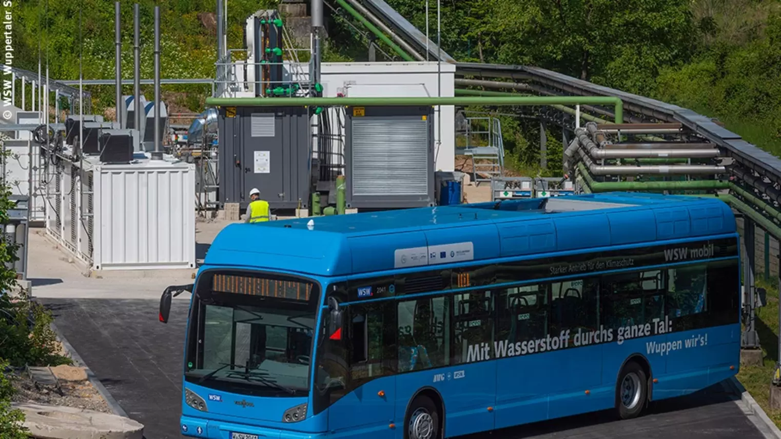 Ein Wasserstoffbus